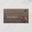 Search for violin business cards Music