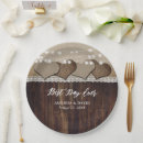 Search for western country wedding plates Wood