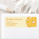 Search for fruit slices return address labels Orange