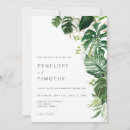 Search for monstera wedding invitations Green