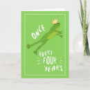 Search for leap year birthday cards Green