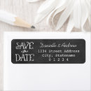 Search for black and white chalkboard return address labels Rustic