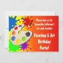 Search for paint palette invitations Artist