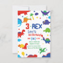 Search for prehistoric birthday invitations Dinosaur 3rd birthday