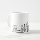 Search for skyline mugs Black and white