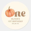 Search for pumpkin first birthday stickers Boho
