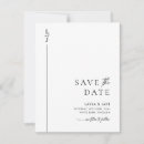 Recherche de monochrome invitations Enregistrer la date