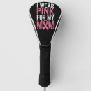 Search for breast cancer awareness golf head covers Survivor