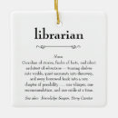 Search for librarian ornaments Back to school