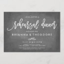 Search for chalkboard rehearsal dinner invitations Rustic