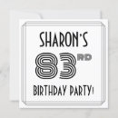 Search for 83rd invitations Elegant