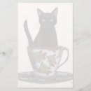 Search for black cat stationery paper Steampunk