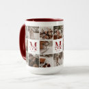 Search for maroon red mugs Monogrammed