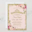 Search for 15th quinceanera invitations Gold