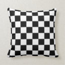 Recherche de noirs blancs coussins Motif
