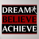 Search for dream believe achieve posters Gym