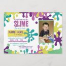 Search for slime birthday invitations Children