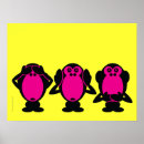 Search for three monkeys posters See no evil