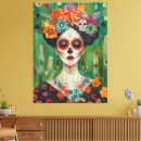 Search for sugar skull canvas prints Mexican