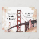 Search for golden gate bridge invitations California