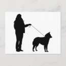 Recherche de silhouette de chien cartes postales Noir