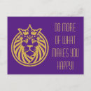 Search for four animals postcards Lion