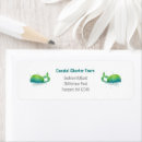 Search for sea creatures return address labels Nautical