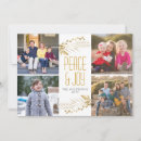 Search for peace and joy christmas cards Gold