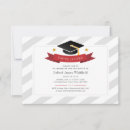 Search for red and silver graduation invitations High school