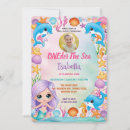 Search for mermaid 1st birthday invitations Fish