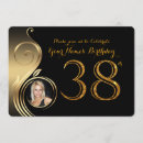 Search for 38th birthday invitations Black