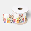 Recherche de chaton rubans Aquarelle
