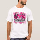 Search for peace love cure tshirts Pink
