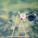 Search for navy and blush wedding signs Watercolor flowers