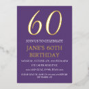 Recherche de purple gold anniversaire invitations Feuille d'or