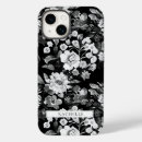 Search for cute black white floral pattern iphone cases Boho