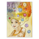 Recherche de portrait abstrait cartes postales Yeux