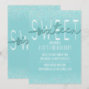 Recherche de aqua 16ans anniversaire invitations Parties scintillant