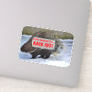 Search for if you can read this bumper stickers Back off