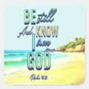 Search for religious encouragement stickers Be still and know