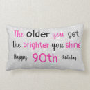 Search for 90th birthday pillows Stylish