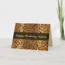 Search for animal print birthday cards Brown