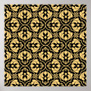 Recherche de motif arabe posters Noir