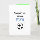 Search for soccer coach thank you cards School