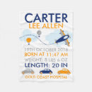Search for birth announcement blankets Blue