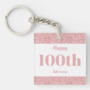 Search for 100th birthday keychains Happy