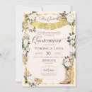 Search for white and gold quinceanera invitations Roses