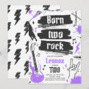 Search for punk rock birthday invitations Born two rock
