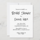 Search for fun bridal shower invitations Minimalist