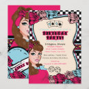Search for pin up birthday invitations Vintage
